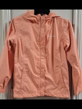 Columbia Lightweight Peach Rain Jacket